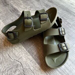 Birkenstock Khaki Double-Strap Sandals Kids Size 31